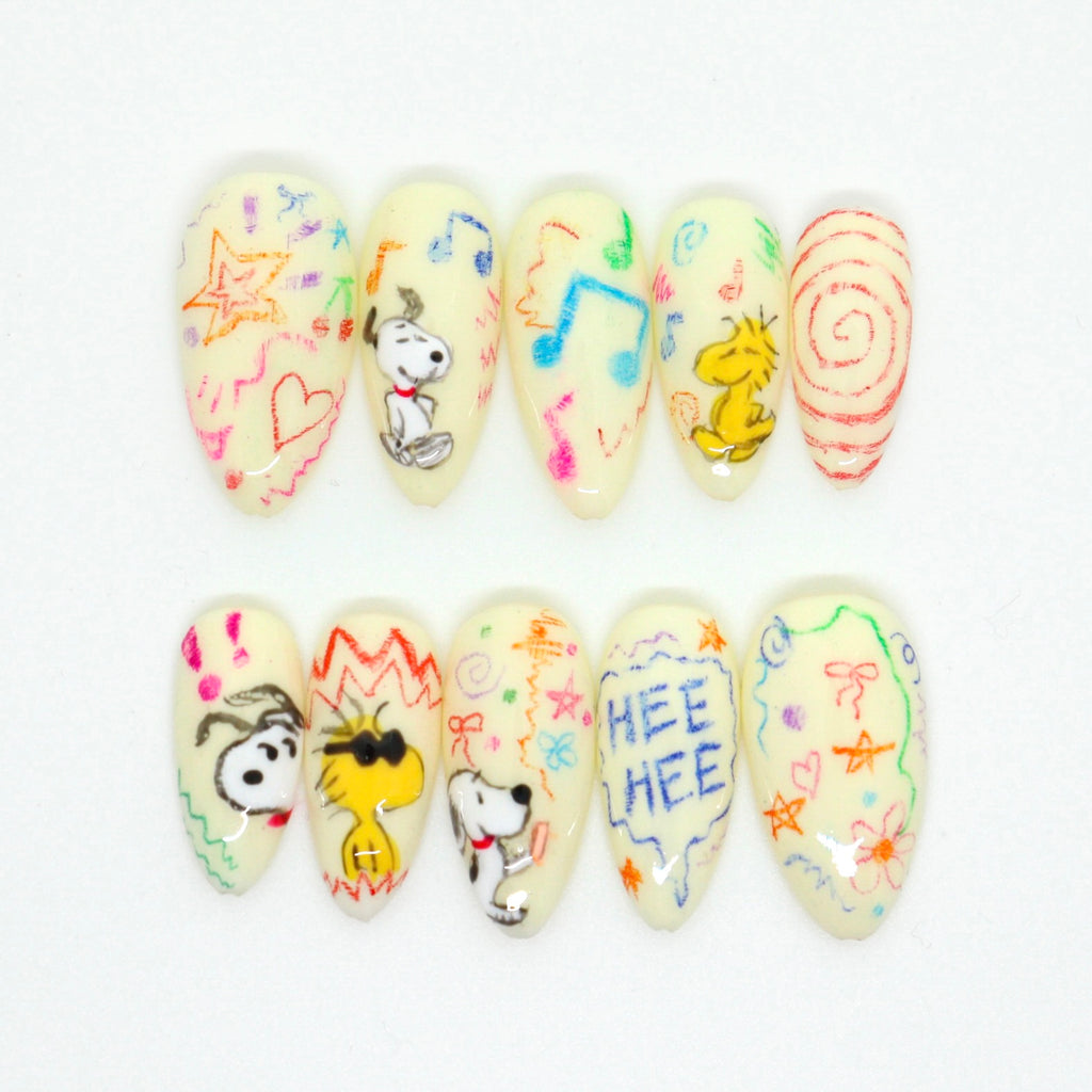 Peanuts & Polish | Snoopy-Inspired Nails