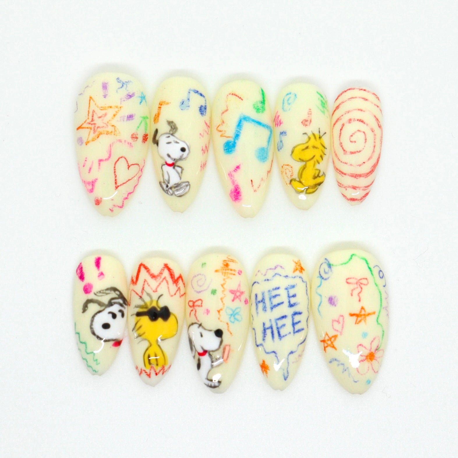 Peanuts & Polish | Snoopy-Inspired Nails