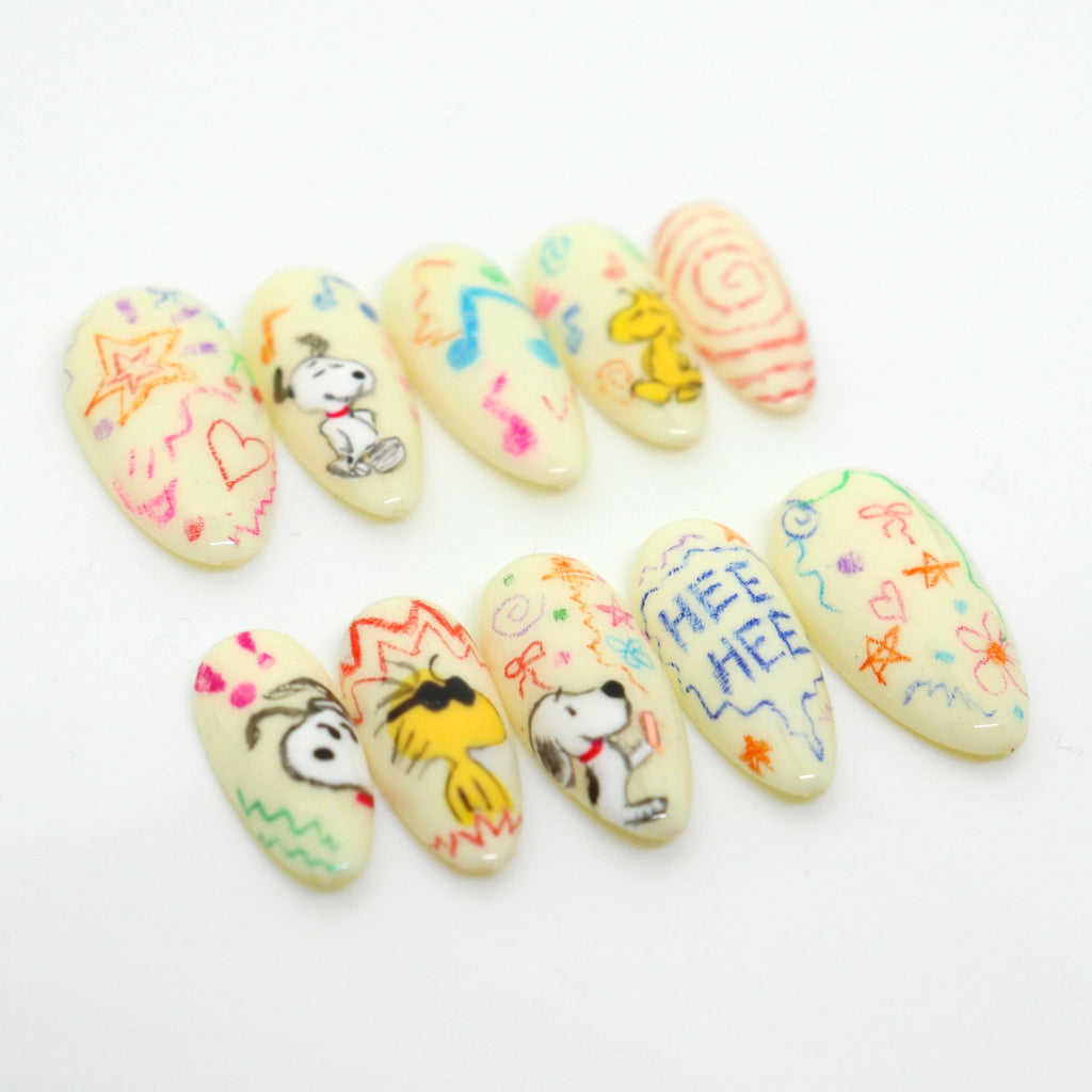 Peanuts & Polish | Snoopy-Inspired Nails