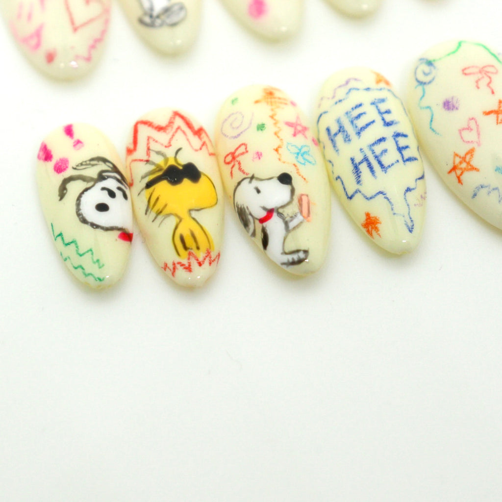 Peanuts & Polish | Snoopy-Inspired Nails